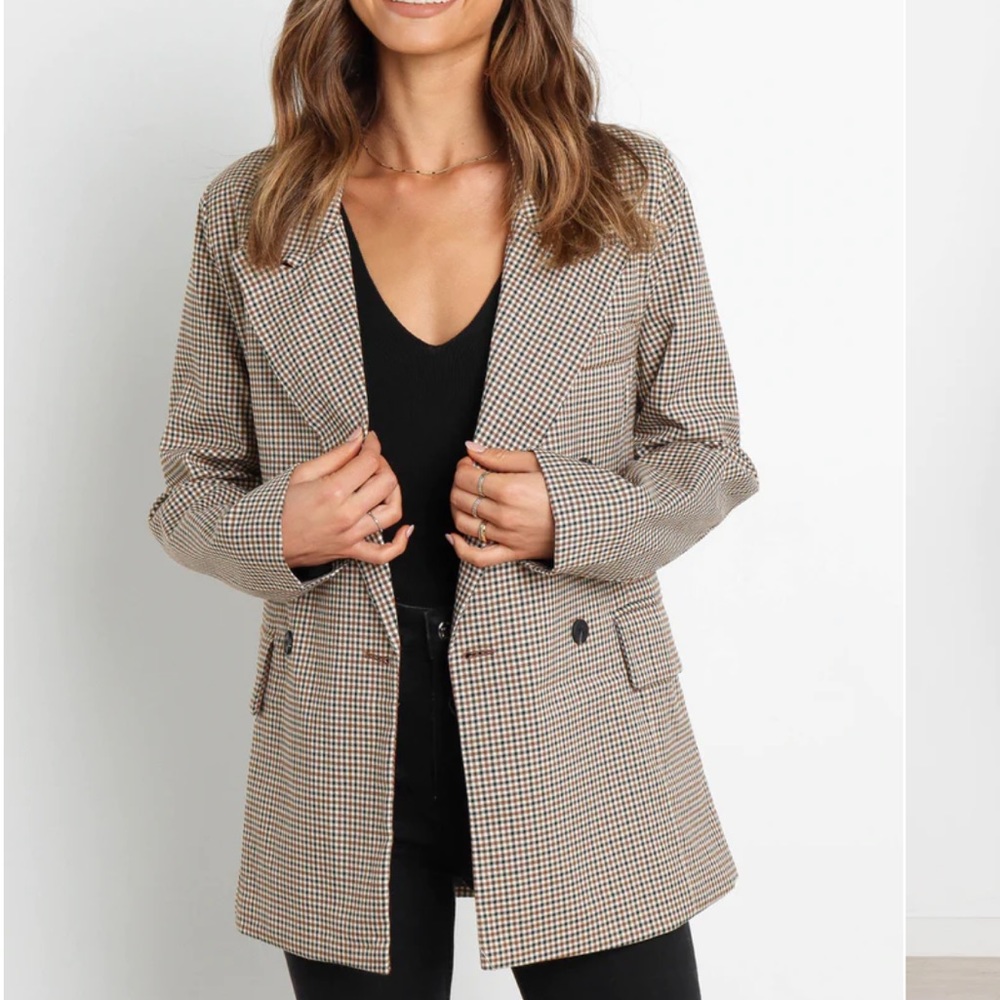Petal and pup Houndstooth blazer brown size 10